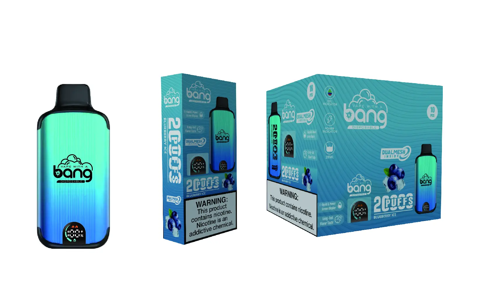 24H vape Bang 20000 Puff 藍莓