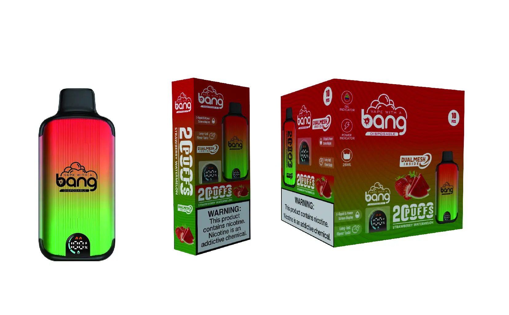 24H vape Bang 20000 Puffs草莓西瓜