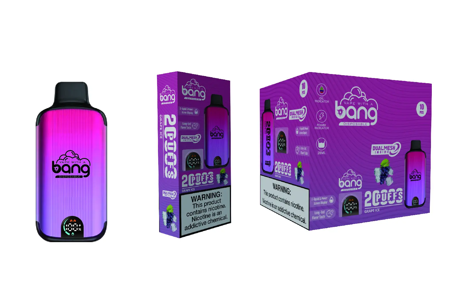24H vape Bang 20000 Puffs 葡萄