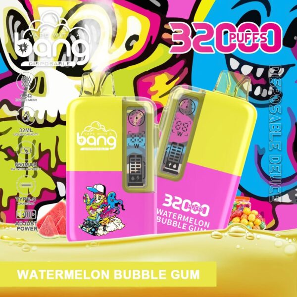 Bang 32000Puffs Watermelon Bubble Gum