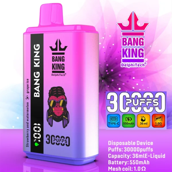 Bang King 30000 Puffs Double Flavors Smart Screen 1
