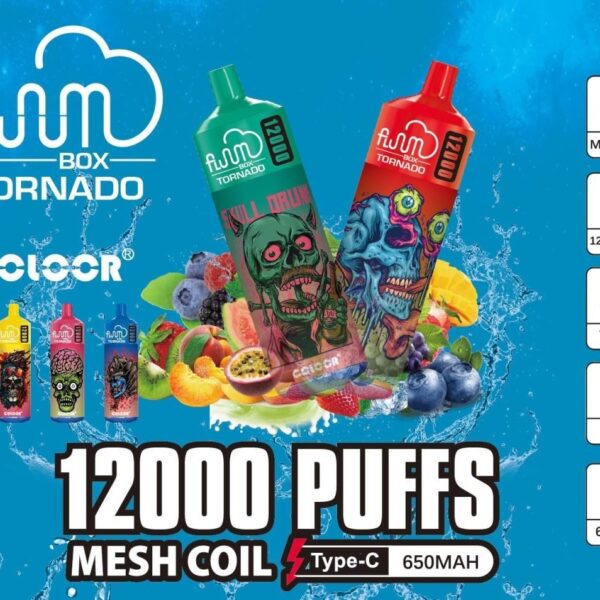 Fluum Box 12000 Puffs 可充電一次性電子煙｜多口味｜0%~5% mg
